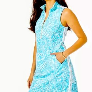 Lilly Pulitzer sleeveless skipper dress succulent